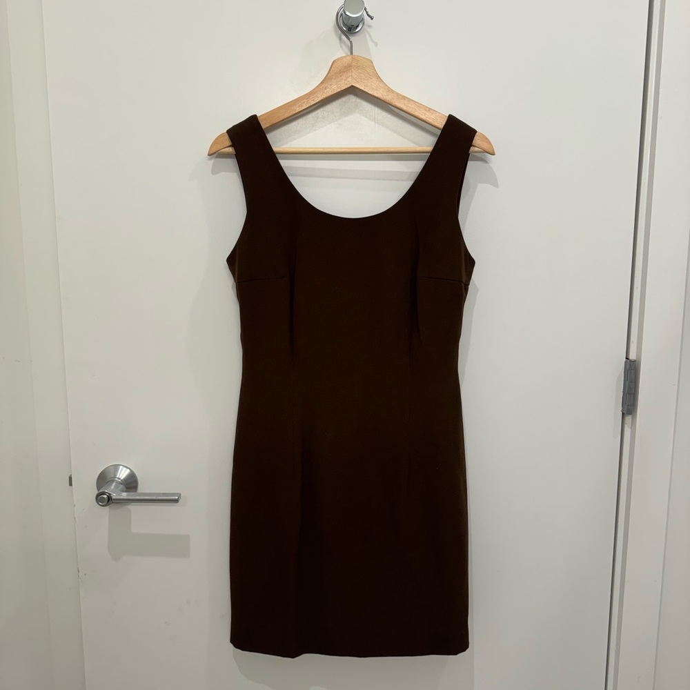 VINTAGE TEMPO PARIS BROWN DRESS